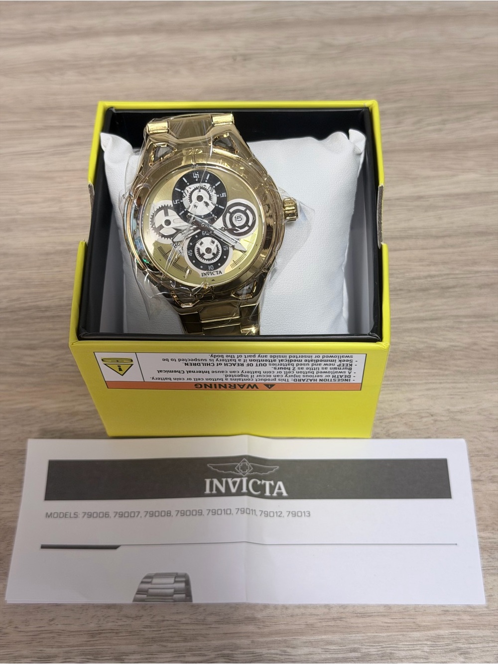 Invicta S1 Rally series gold-tone men's quartz watch.
